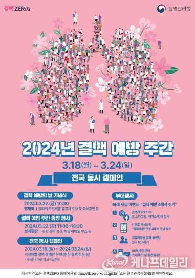 2024년 결핵예방 주간 포스터