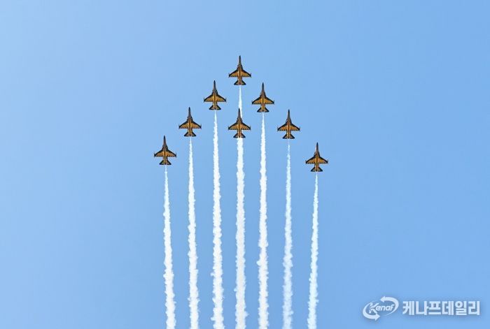 블랙이글스 에어쇼 모습