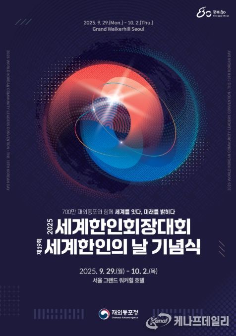 2025 세계한인회장대회 및 제19회 세계한인의 날 포스터