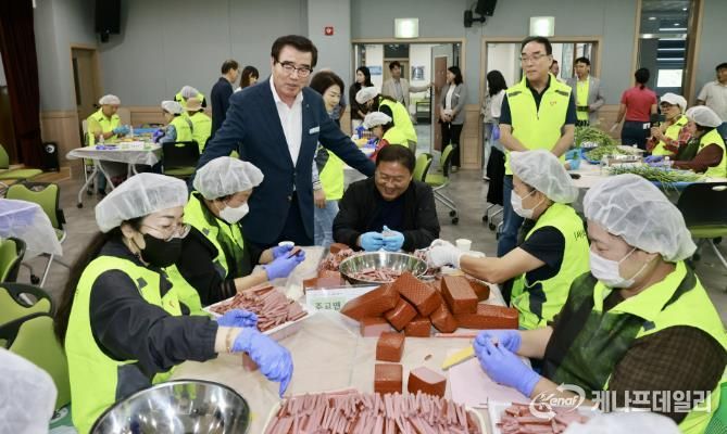 추석 맞이 명절음식 나눔 행사 사진