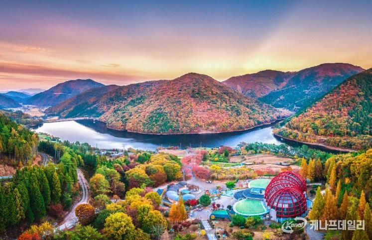 2022년 남해힐링숲타운 일대 전경(2022년 11월 4일 촬영)