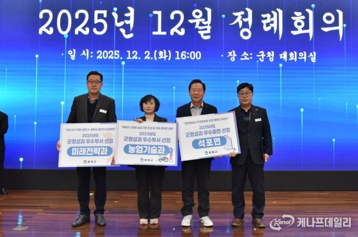 봉화군2025년하반기적극행정우수공무원선발