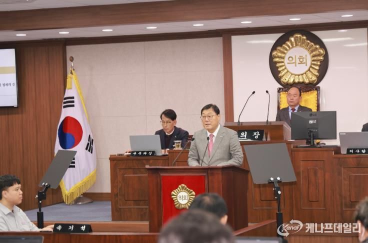 김윤철 합천군수 2026년도 예산안 시정연설, 위기 딛고 희망 담은 ‘8,881억 원’ 편성